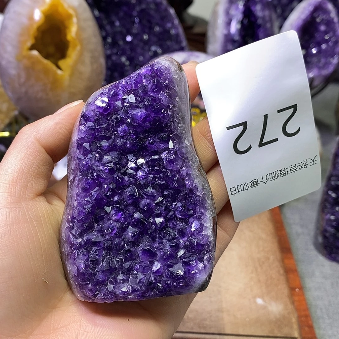 珠宝半成品未镶嵌紫晶