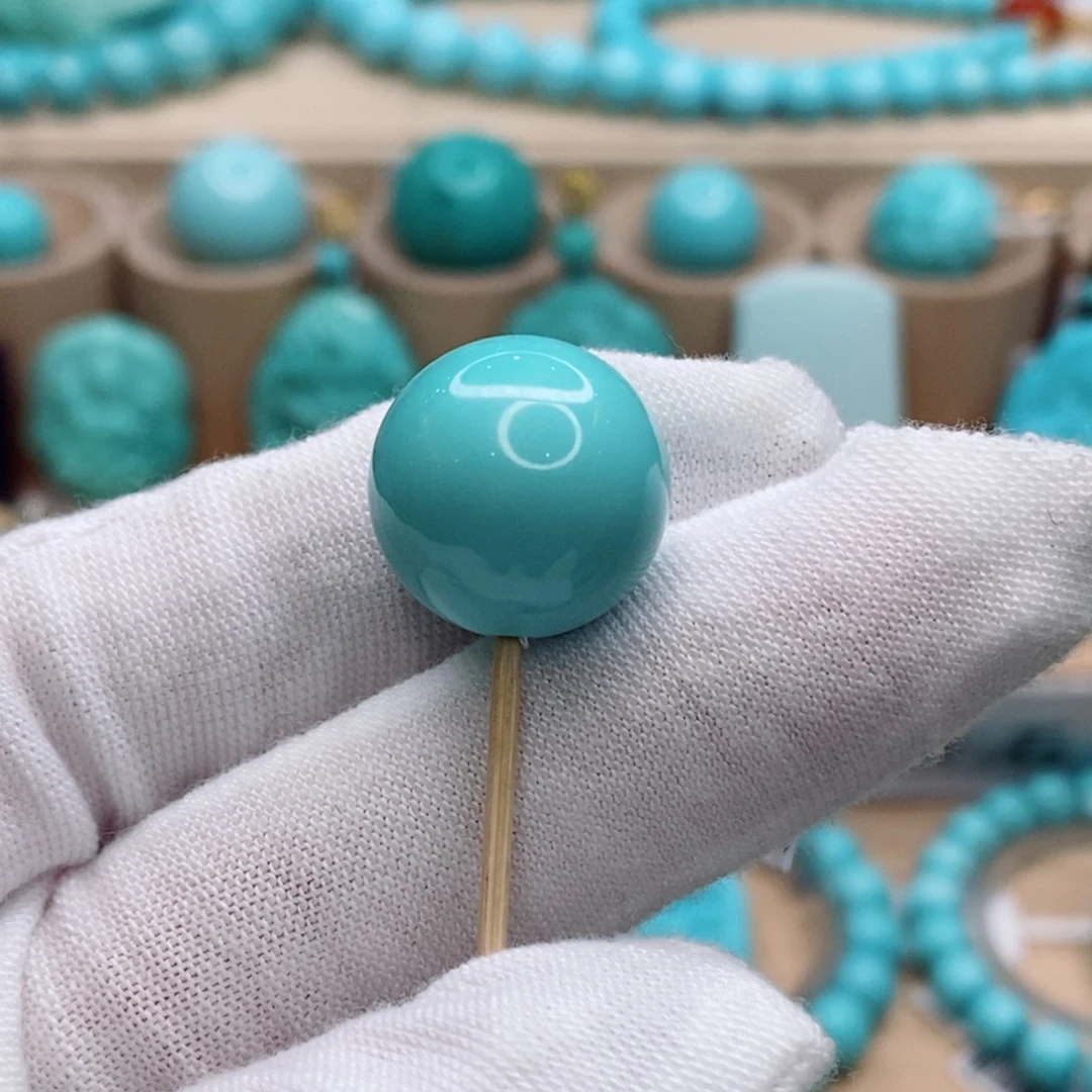 绿松石未镶嵌珠宝奇石16.5mm