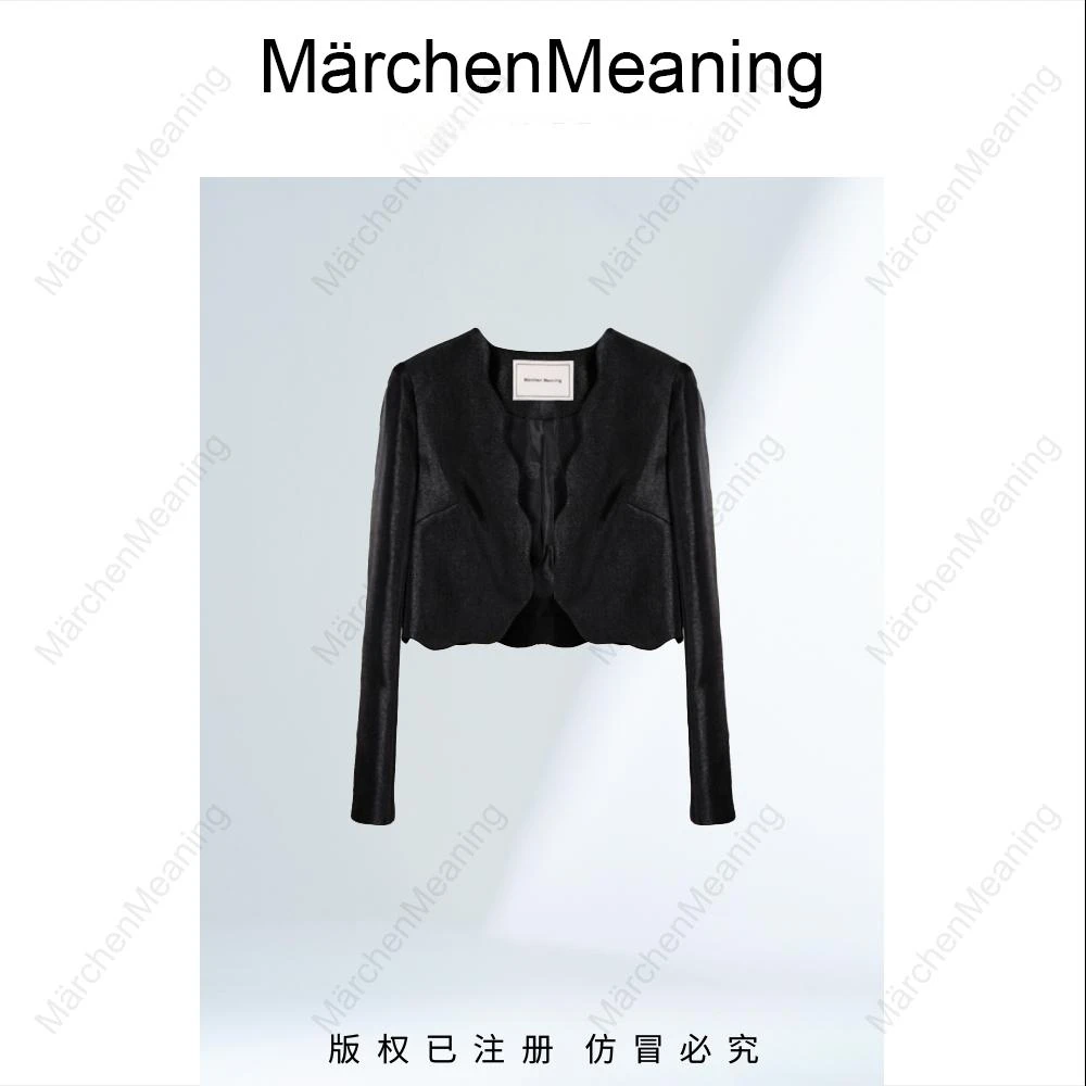 短外套女小众秋季法式风亮丝短款欧若动感风开襟薄款现wy