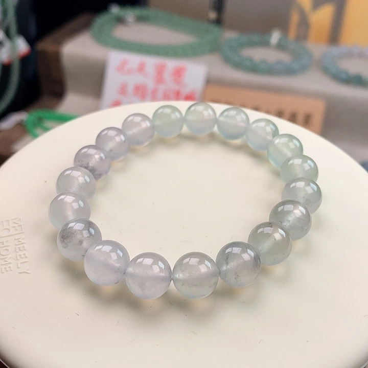 翡翠未镶嵌手链冰乌鸡，性价比高．王炸