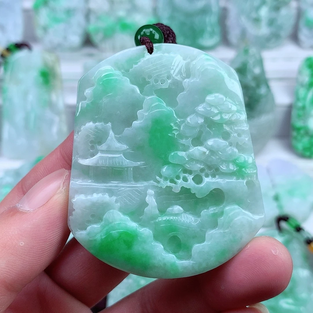 翡翠未镶嵌颈饰翡翠吊坠