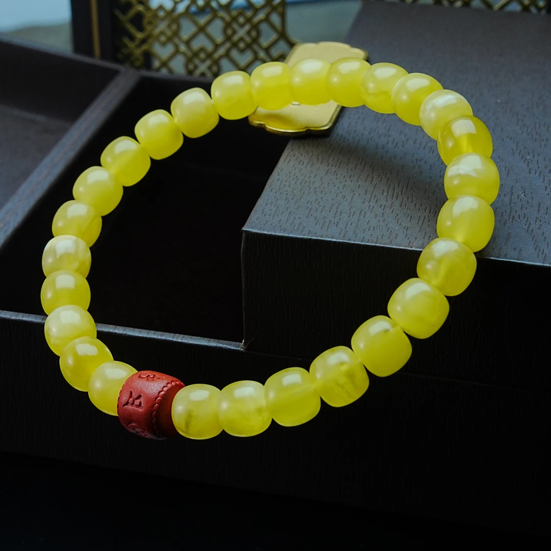 【老刘珠宝】67蜜蜡手串多样性发货发其一