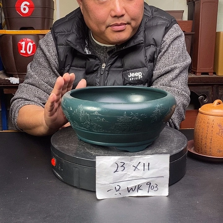 紫砂花盆货号一只Wk903