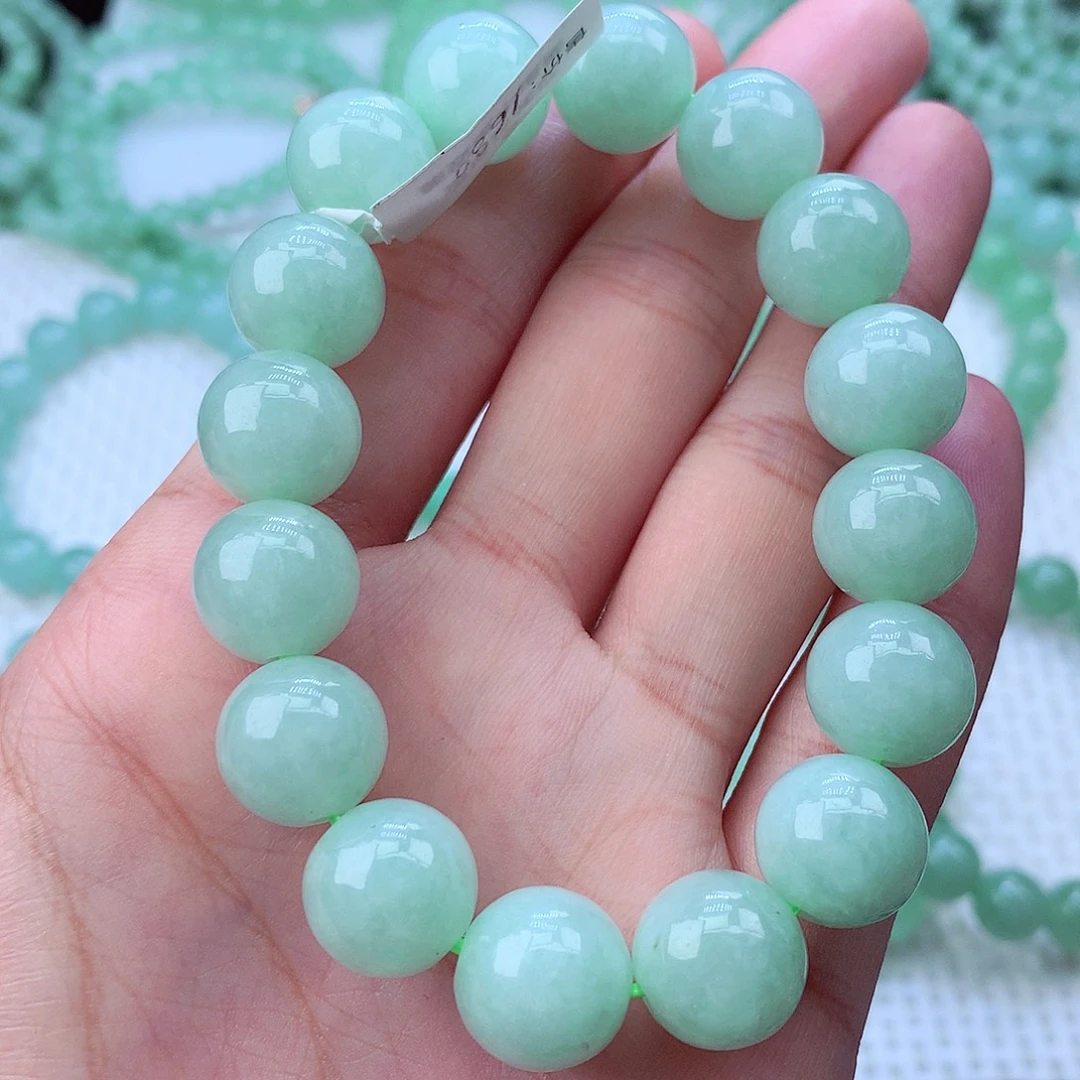 翡翠未镶嵌毛衣链卡13