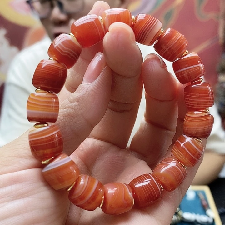 玛瑙/玉髓颈饰合金