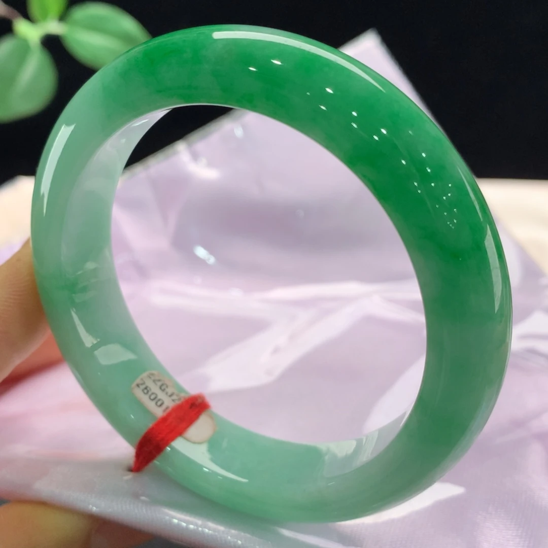 翡翠未镶嵌手镯0145