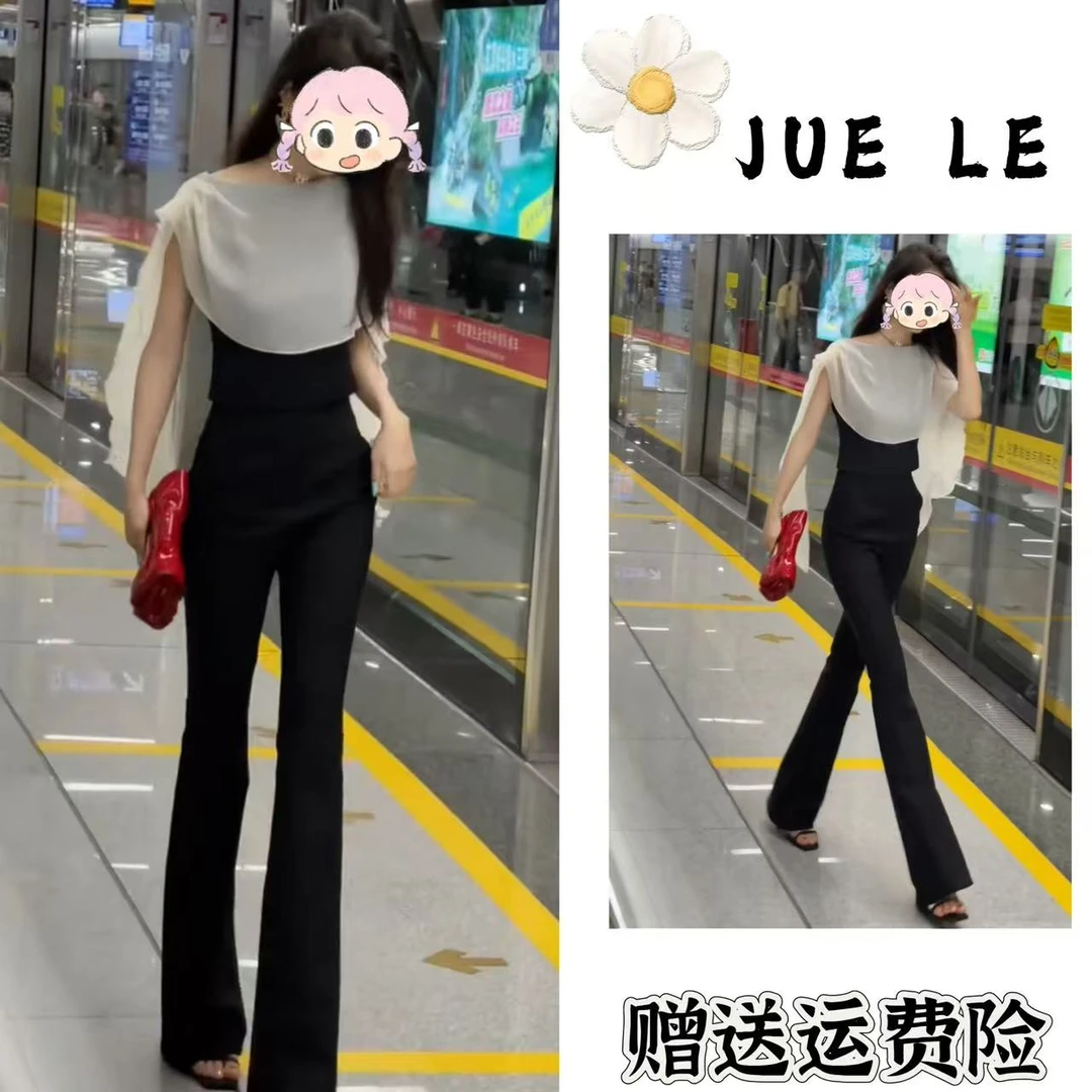 2025秋季新款时尚显瘦气质女士网红洋气两件套百搭款L11002