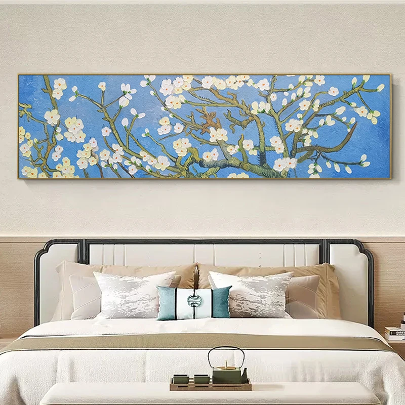 精品室床头梅花中式放假喜上眉梢现代新中式挂画花50180