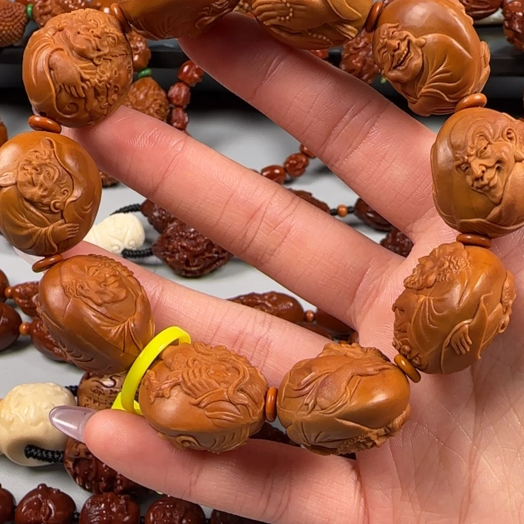 手串橄榄核铁核十八罗汉手串