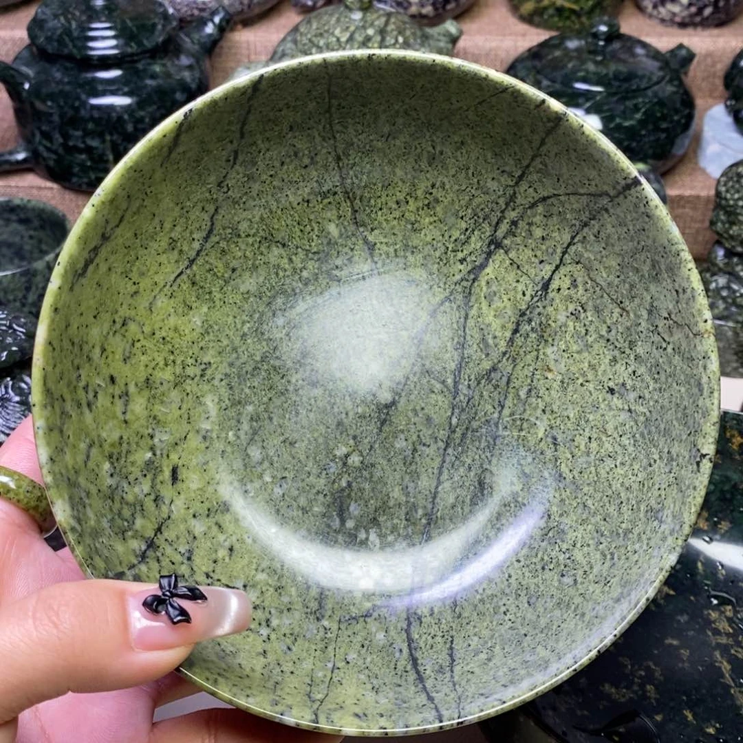 蛇纹石玉手链未镶嵌用****4