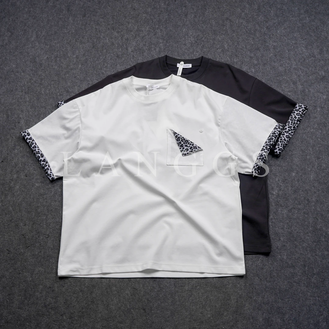 夏季新款休闲短袖潮流设计简约百搭气质T恤LS-SS4157