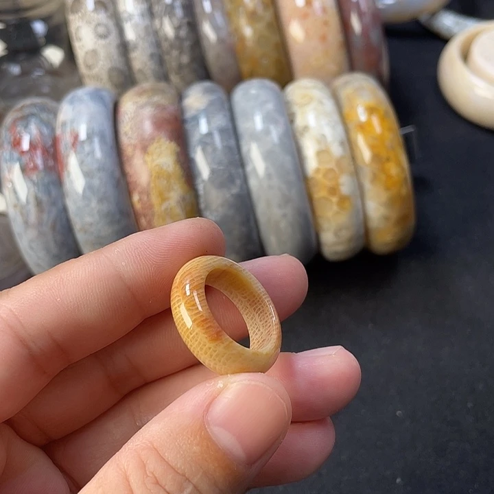 未镶嵌手链硅化珊瑚（珊瑚玉）18+