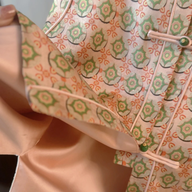 金刚眼 芳华设计新中式复古提花马甲国风百搭款提花马甲FH-A044