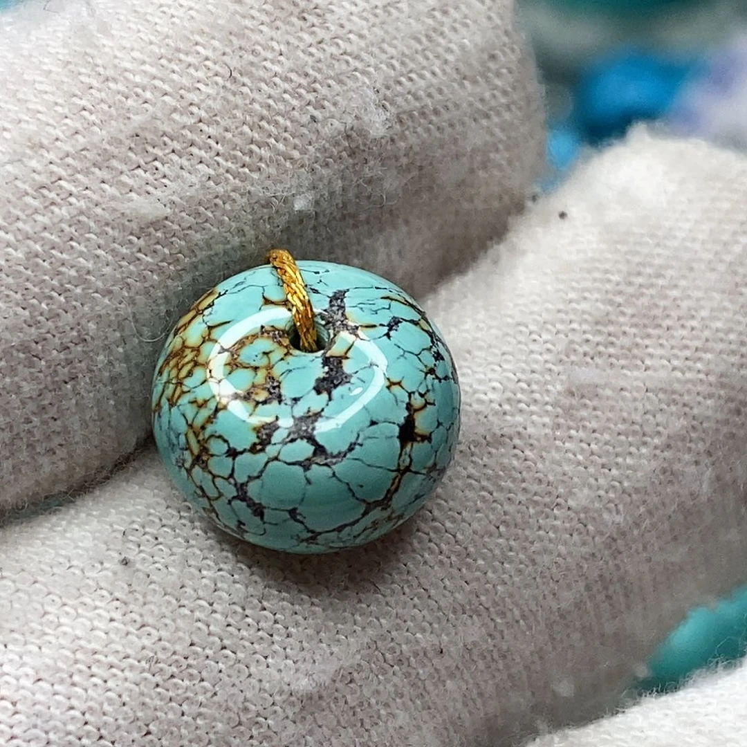 绿松石未镶嵌原矿绿松石地大质检