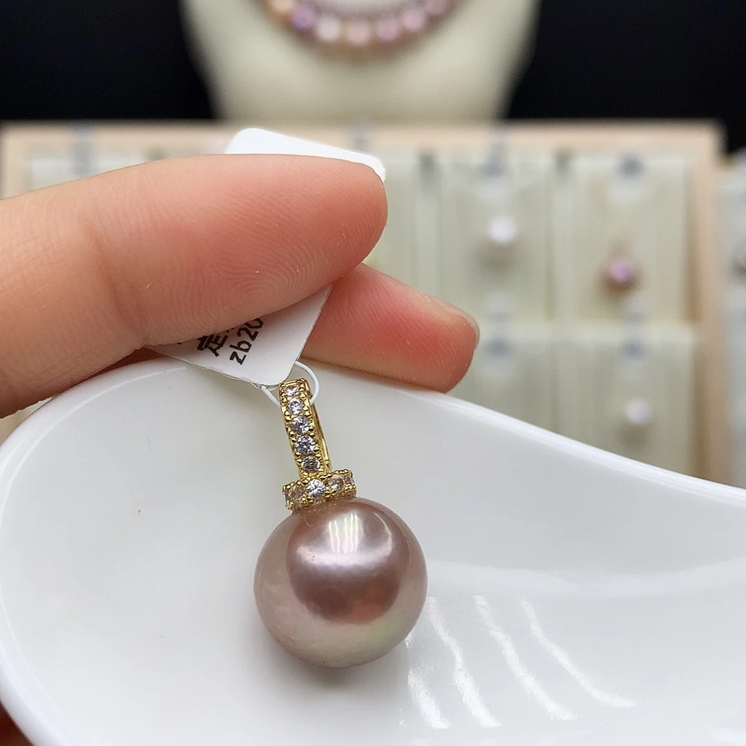 颈饰合金淡水珍珠