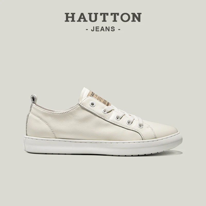 皓顿板鞋2025夏季新款百搭小众透气板鞋白色软底休闲鞋9391XB076