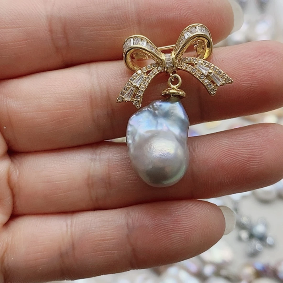 【闪购商品】淡水珍珠耳饰银S925镶嵌