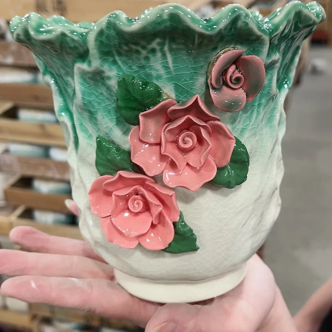 【闪购商品】陶瓷陶瓷多肉植物花盆