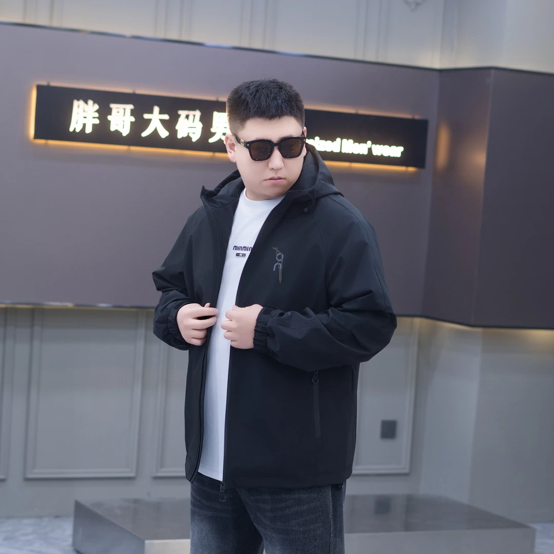 大码男装春季连帽外套71362