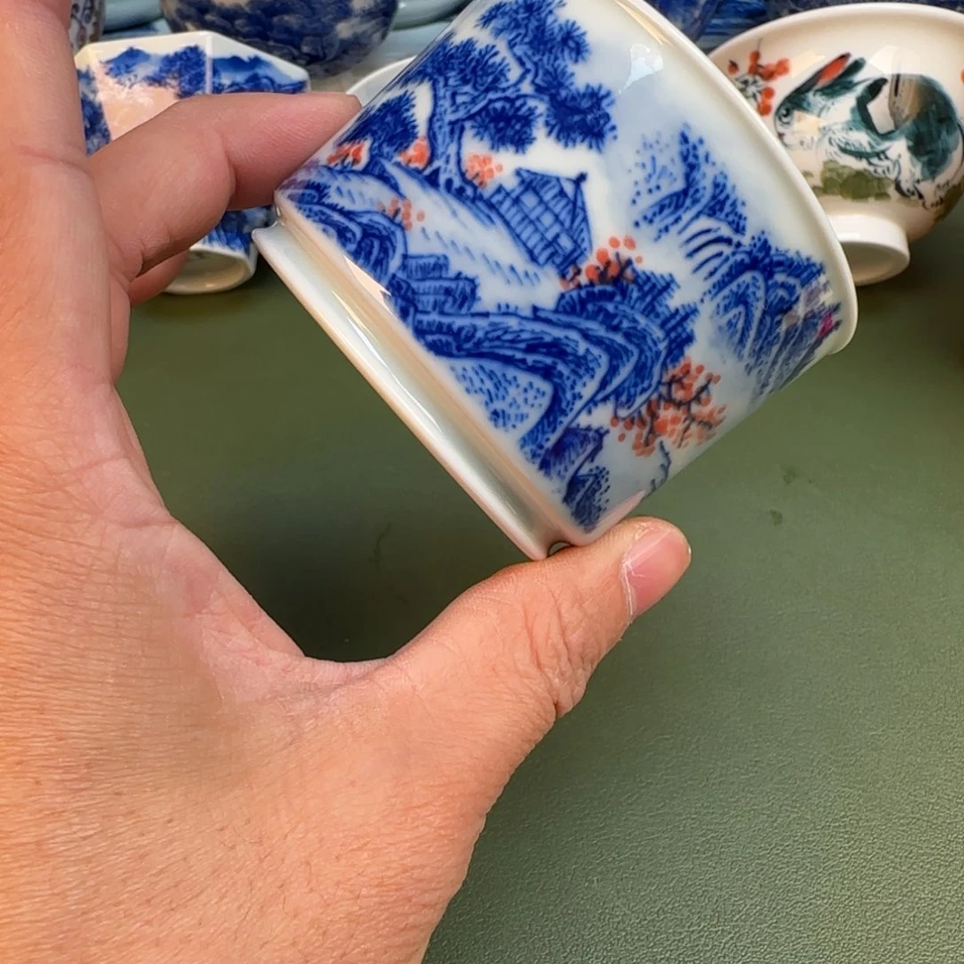 纯手工纯手绘茶具石头86