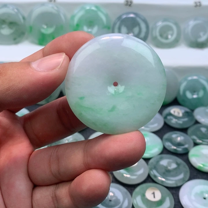 颈饰未镶嵌翡翠缅甸天然A货翡翠43.6-6.6