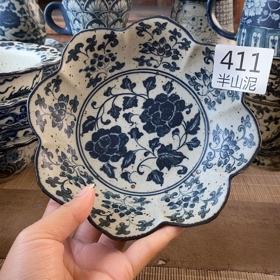 手工手绘青花高温陶瓷