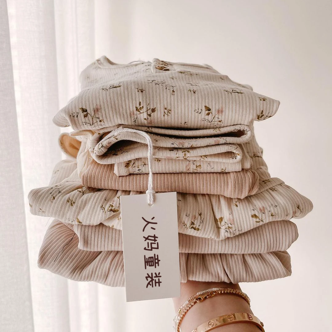 女童米白色【针织裤】