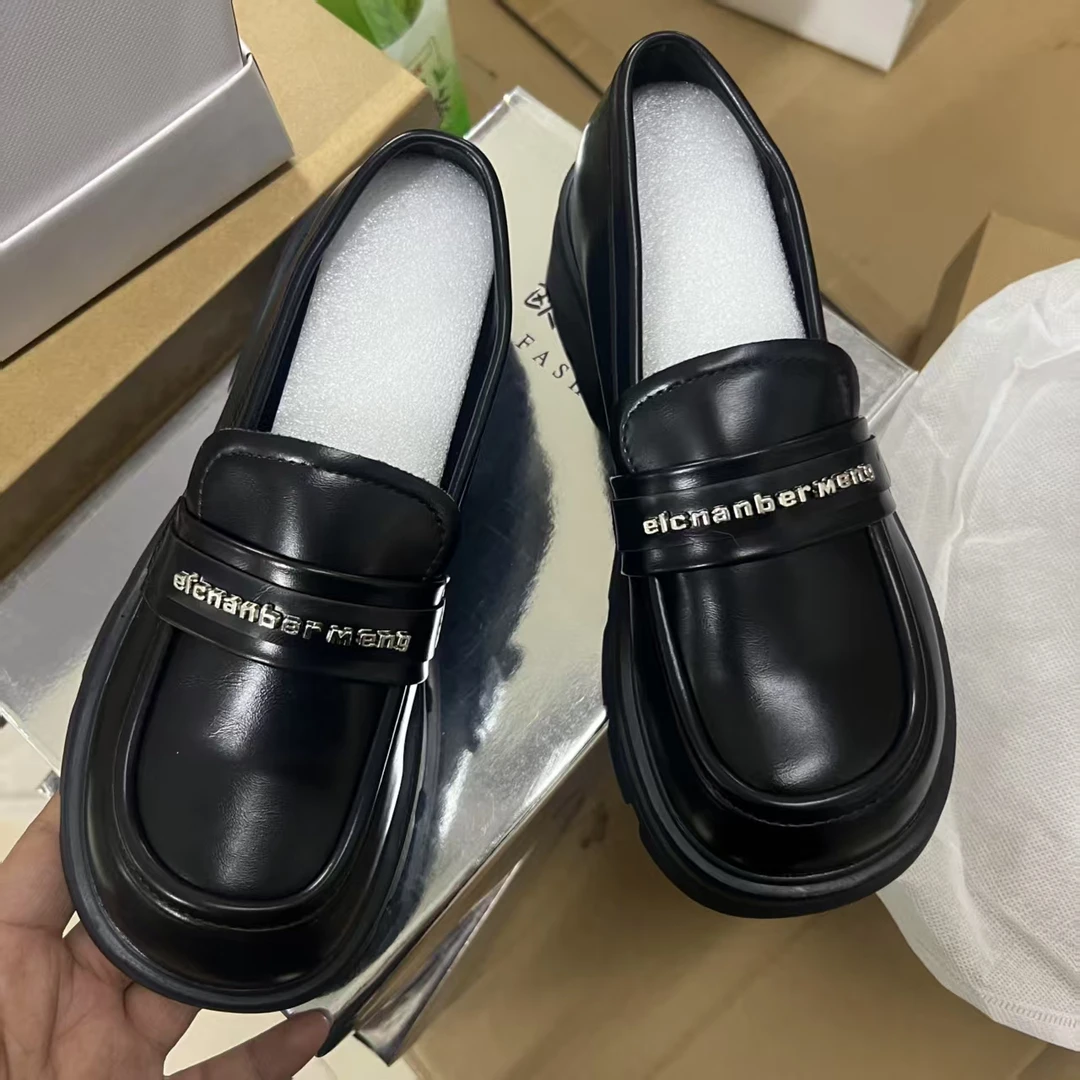 小敏家 清货~就几双 复古英伦风一脚蹬气质厚底乐福鞋1117