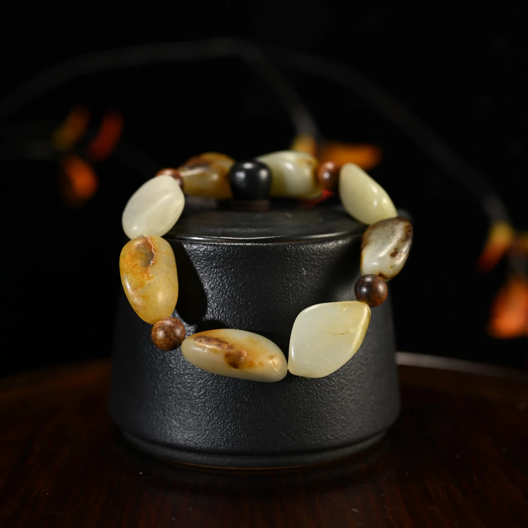 LOT8820和田玉原石手串/杭拍