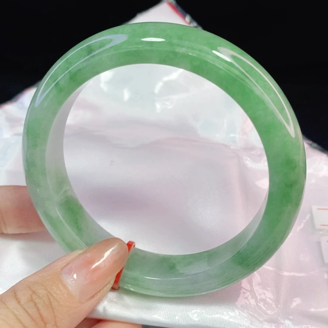 未镶嵌手镯翡翠心**水61