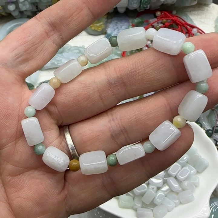 翡翠未镶嵌手链手串