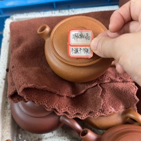 雨***漫紫砂茶壶黄降坡泥160cc