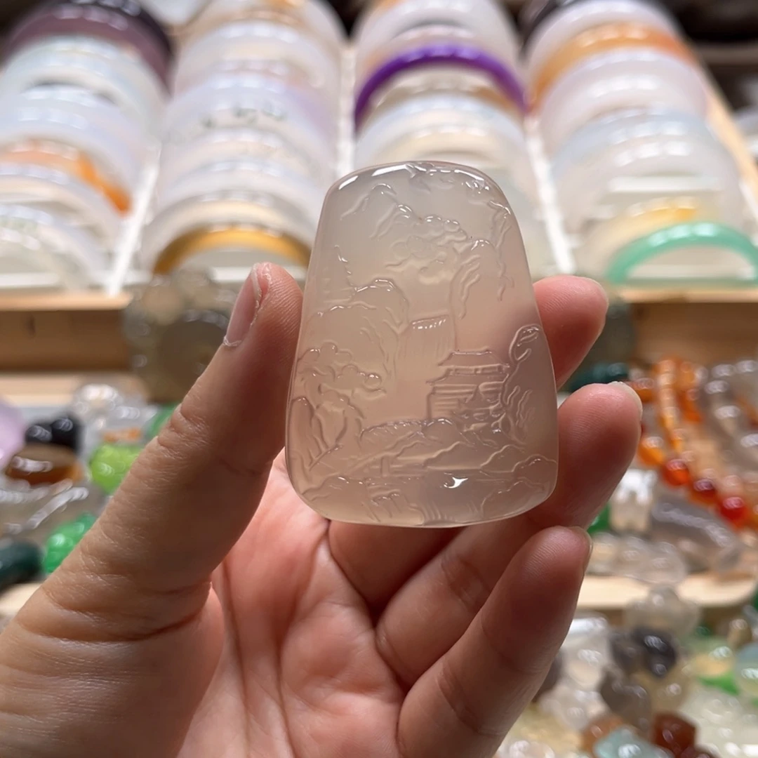 傻***梗玛瑙/玉髓手镯未镶嵌1