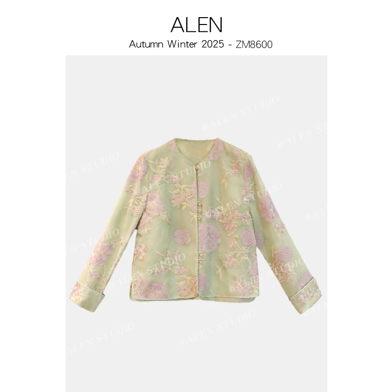 【Alen女装店】新中式国风气质时尚刺绣上衣外套ZM8600