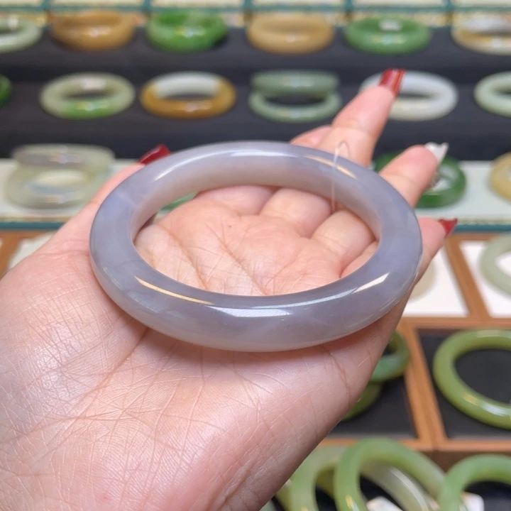 和田玉手镯未镶嵌59