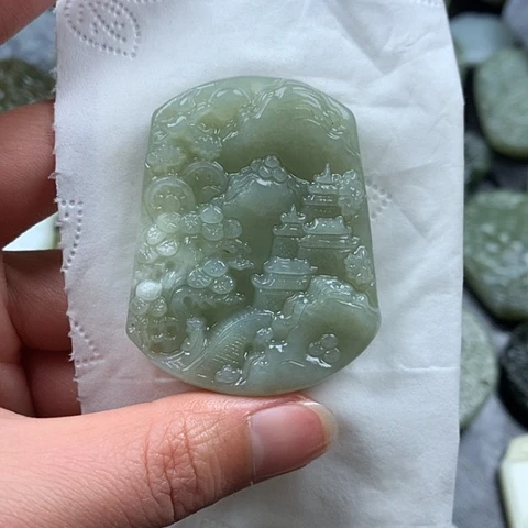 和田玉挂件未镶嵌