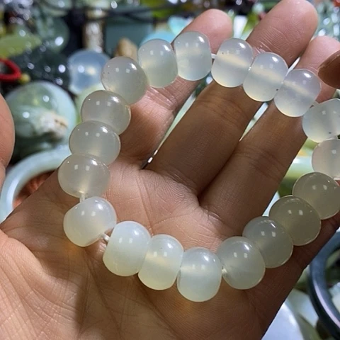 岫玉手链未镶嵌多样性发货