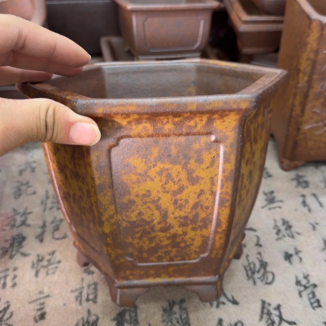 紫砂花盆18号宜兴紫砂正品15x13