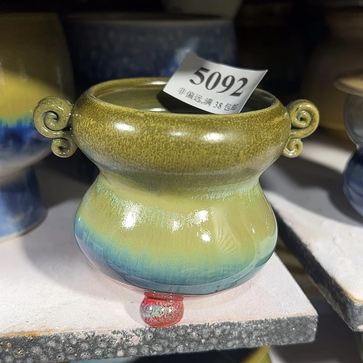 口6.5高8 …手工花盆满30元包邮