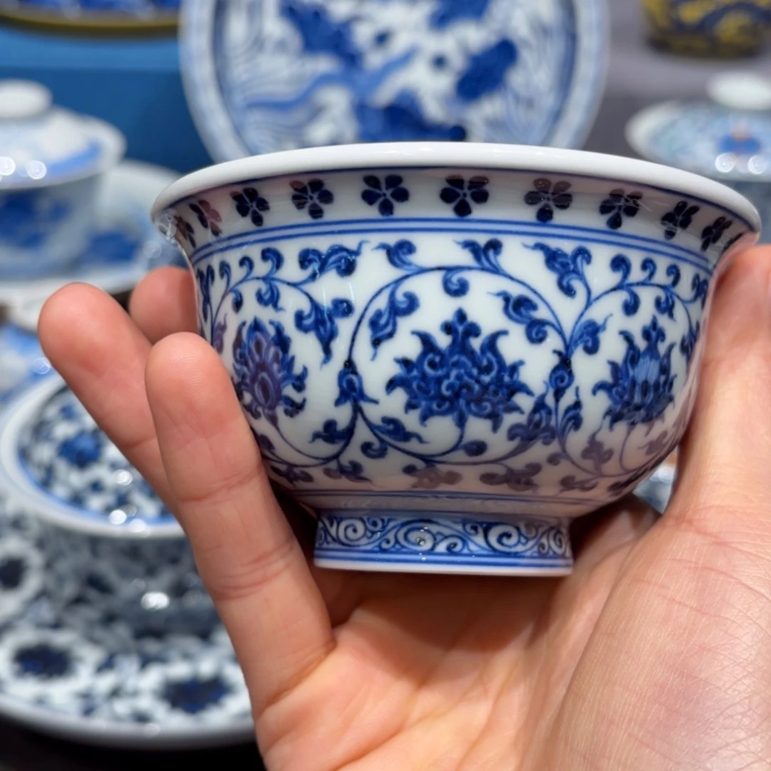 瓷片手工手绘陶瓷茶具