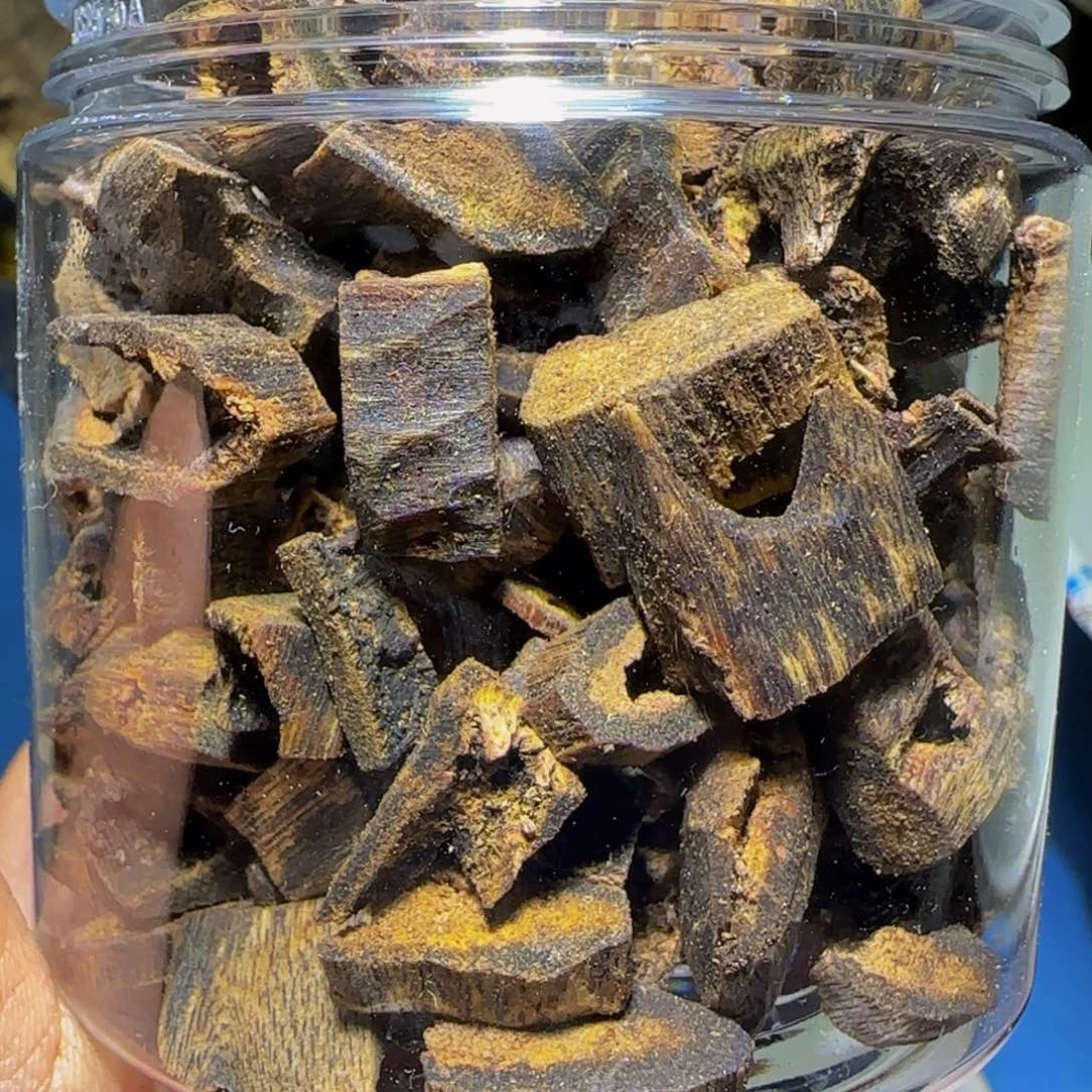 沉香手把件沉香奇楠白棋开珠老料60克