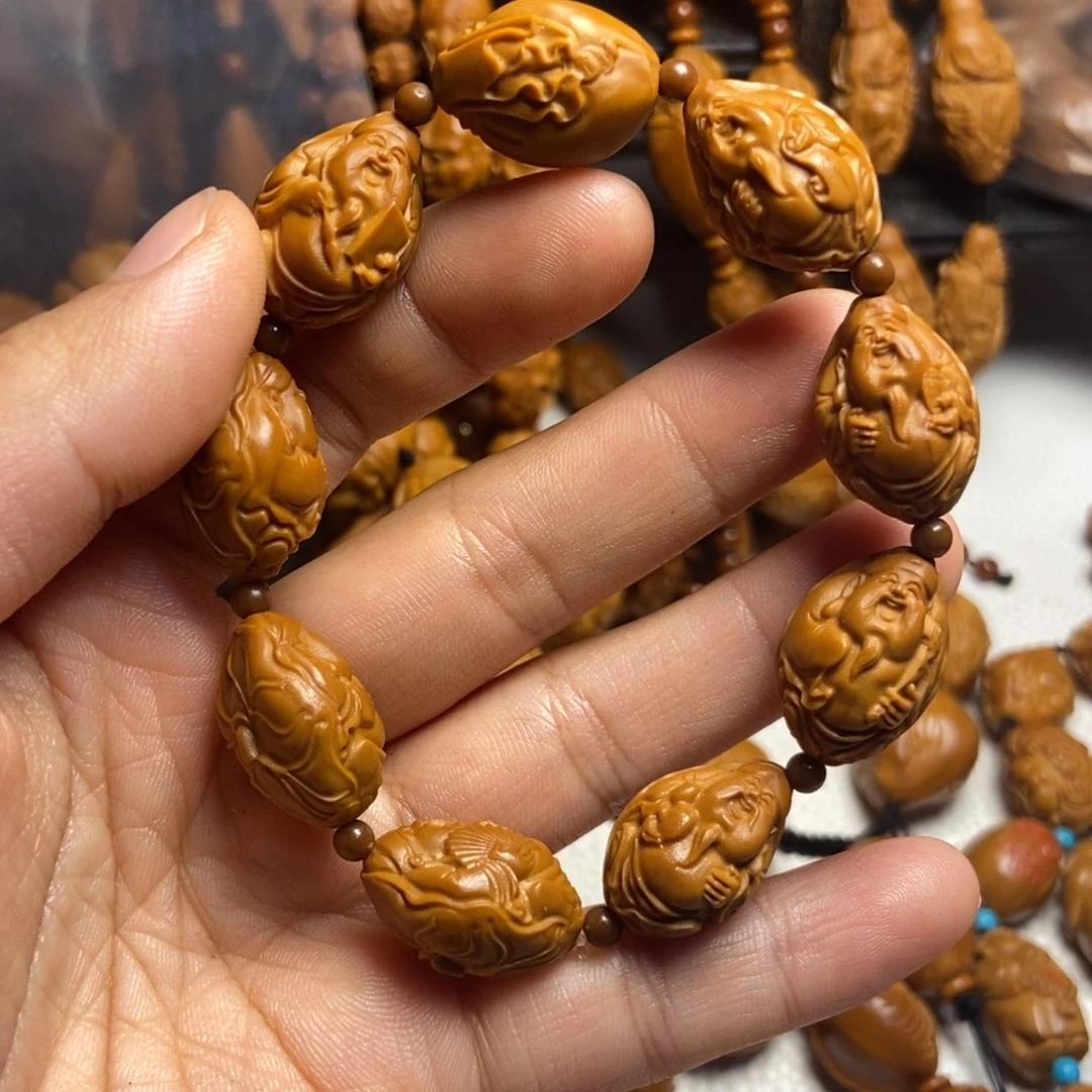 【闪购商品】手串/手链橄榄核荷叶财神