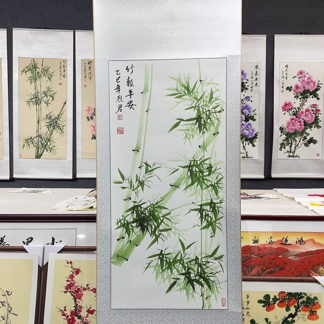 国画手绘手写作品