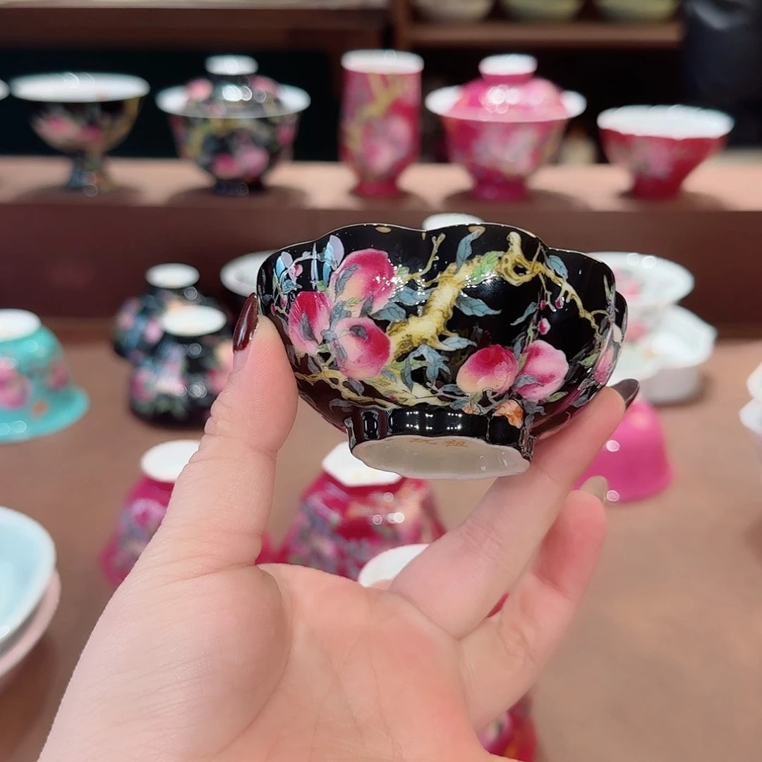 珐琅彩主人杯茶具套装