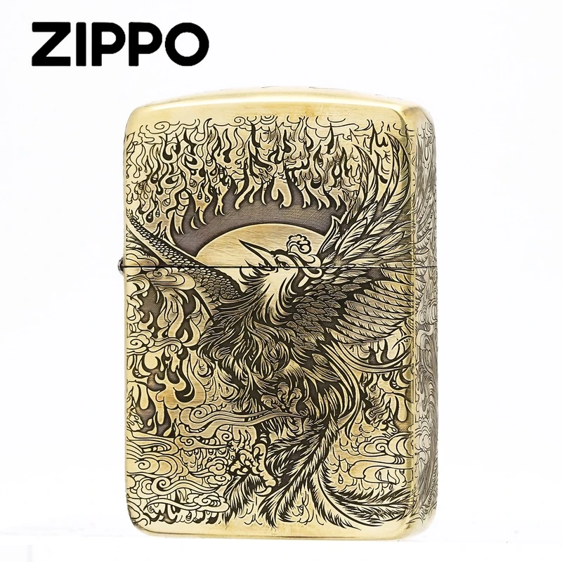 ZIPPO打火机正品/1941涅槃凤凰-黄铜五面精雕防风【凯亚1】DYJ1