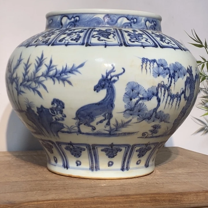 森***人其他（支持检测）陶瓷瓷器现代工艺品仿古瓷摆件