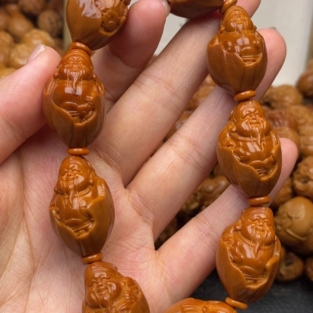 手串橄榄核包衣财神1.7