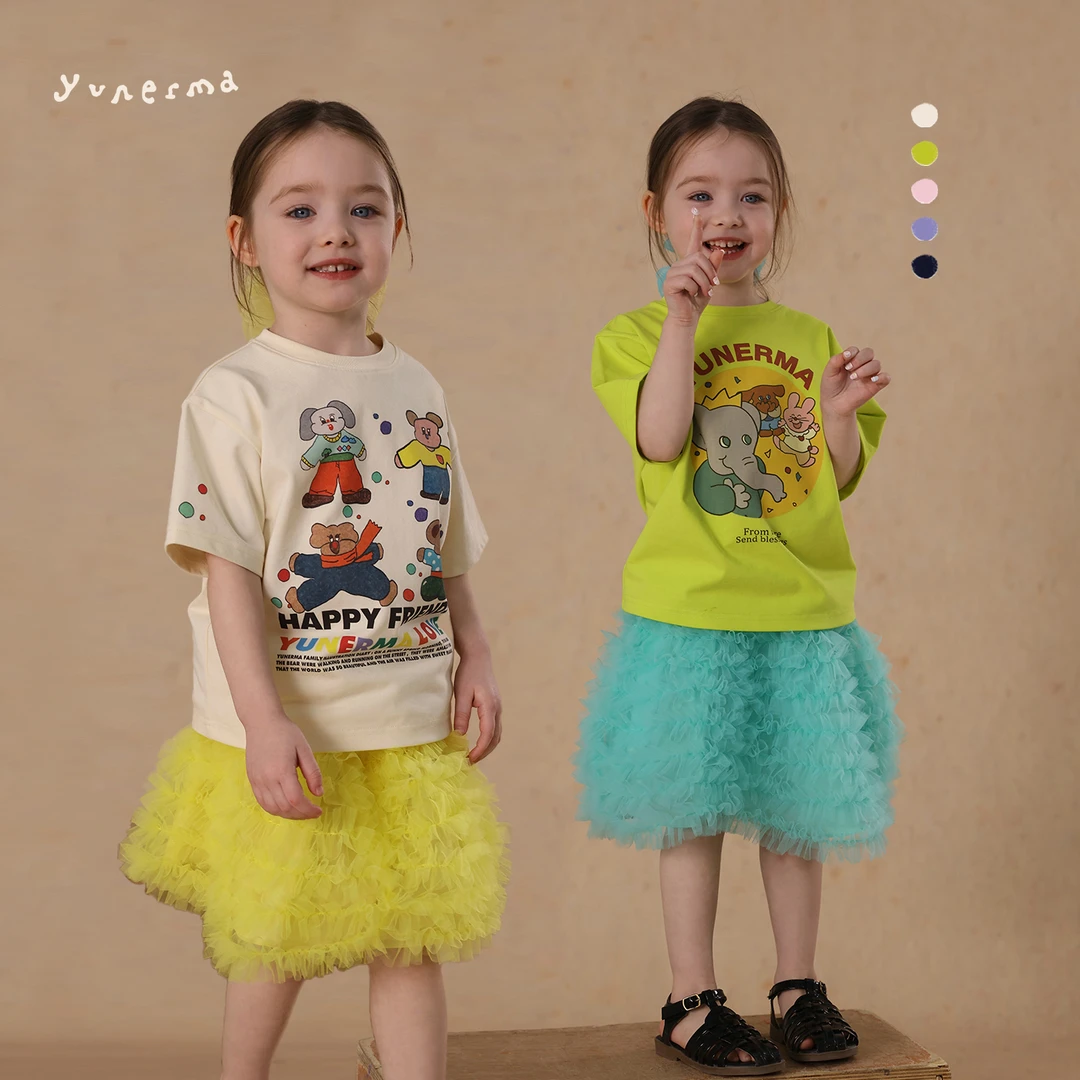【季度主推】原创插画师合作款索罗娜凉感可爱幼儿园卡通短袖T恤