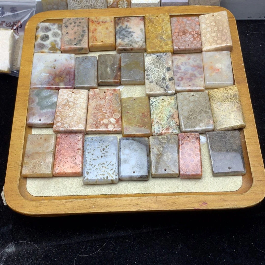 千***梦硅化珊瑚（珊瑚玉）未镶嵌颈饰