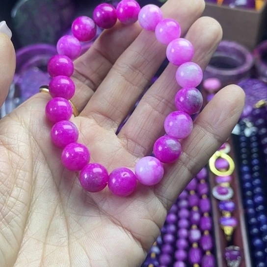 非金属南非老油料樱花粉10手串S1